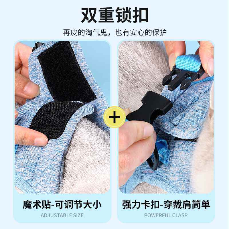 猫咪牵引绳背心式防挣脱贴魔术溜背带胸绳宠物棉猫夹批发宠物用品,宠物/宠物食品及用品,猫牵引绳,淘宝优惠券,粉丝福利购,淘宝优惠卷