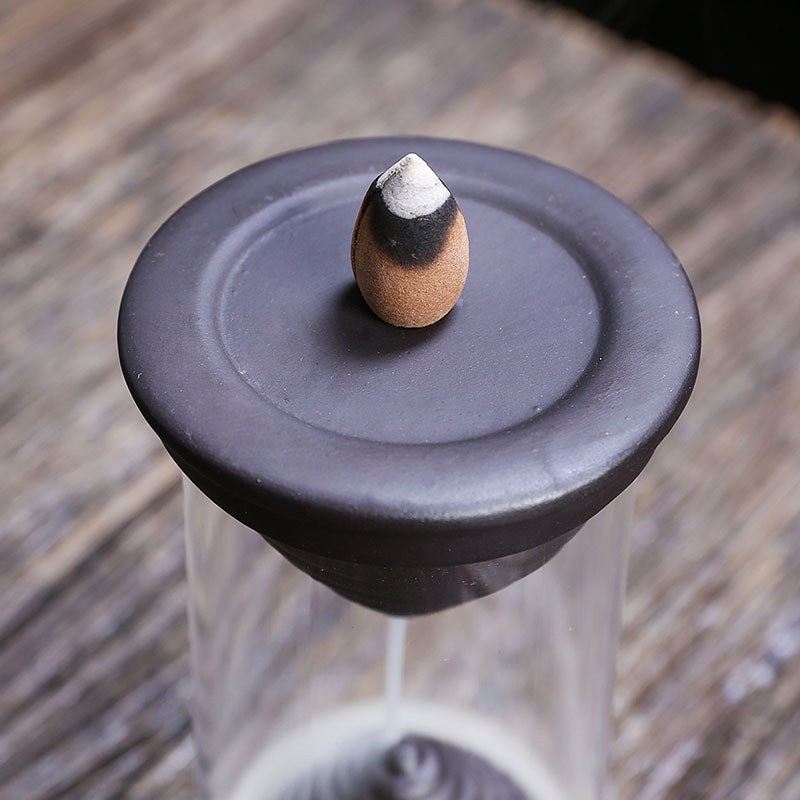 跨境紫砂回流香薰炉摆件罩小瀑布香炉小号回流工艺品沙漏防风创意,家居饰品,香薰聪明盖/防风盖,淘宝优惠券,粉丝福利购,淘宝优惠卷