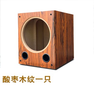 10寸低音炮音箱空箱体全频可二分频双音孔木质无源车喇叭diy音响