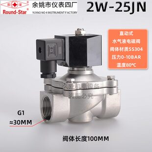 不锈钢电磁阀圆星牌2W系列 工业电磁阀零件 气动元件配件高温型