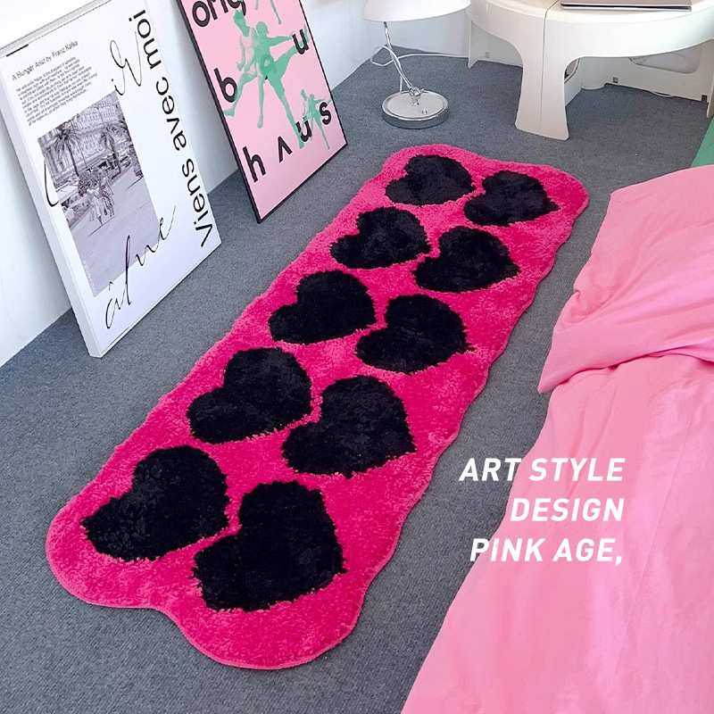 爱心植绒地毯家用少女客厅卧室沙发垫脚垫床边加厚毯仿羊绒防滑,居家布艺,床边毯,淘宝优惠券,粉丝福利购,淘宝优惠卷