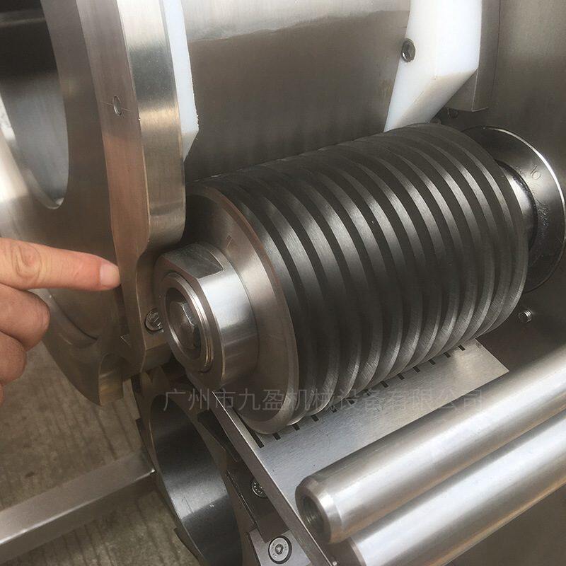 天津河北鸡胸冻肉切丁机 商用自动三维切丁机 宠物食品牛肉切丁机