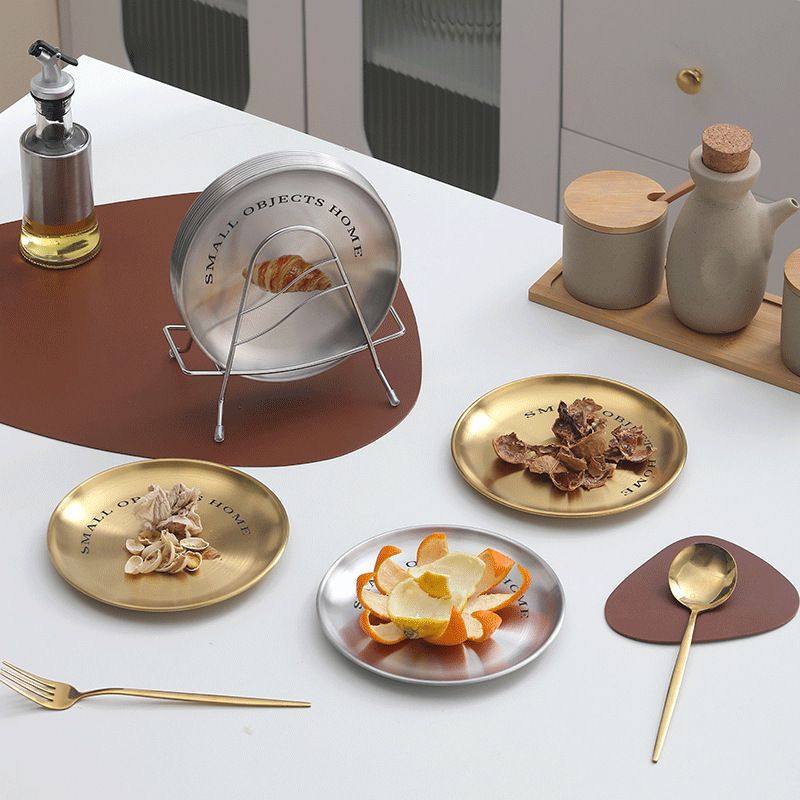 奶油风不锈钢吐骨碟收纳骨精致桌面家用骨头餐盘吐碟盘渣小盘,厨房/烹饪用具,配菜/备菜盘,淘宝优惠券,粉丝福利购,淘宝优惠卷