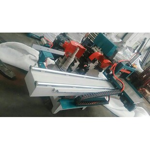 厂家直供木工机械双轨自动五碟出榫机 木工开榫机五碟锯木工开榫