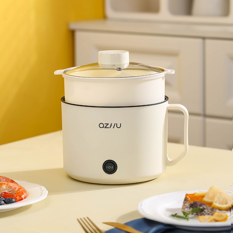 新款直销工厂直供电煮锅多功能小电锅学生宿舍锅小功率不粘锅跨境
