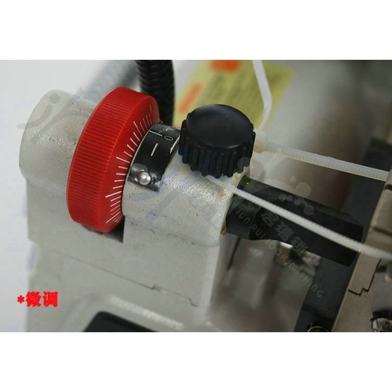 文兴Q27B钥匙机 高端便携式交直流两用卧式机 双面夹具 加长间距