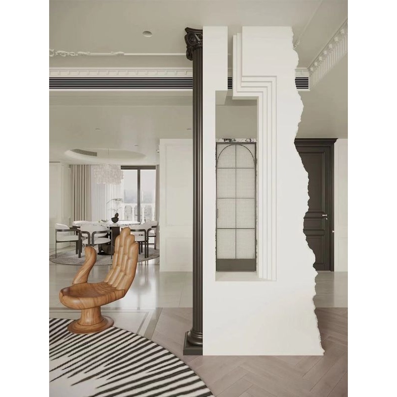 ABS中央空调出风口百叶格栅预埋式无边框加长极窄极简风口定制