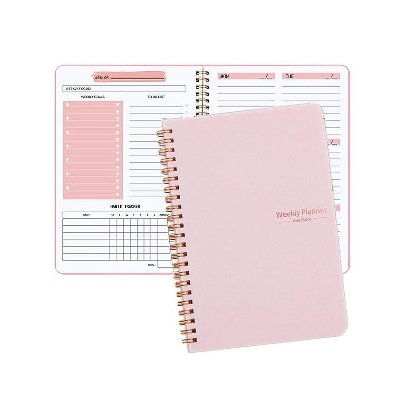 A5 Agenda Planner Notebook Secret Diary Weekly Goal Habit Sc