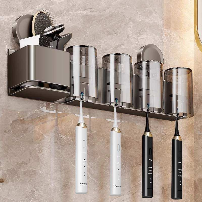 德国品质吸盘牙刷置物架免打孔卫生间刷牙杯壁挂式电动牙刷架子,家庭/个人清洁工具,牙刷架/牙具座,淘宝优惠券,粉丝福利购,淘宝优惠卷