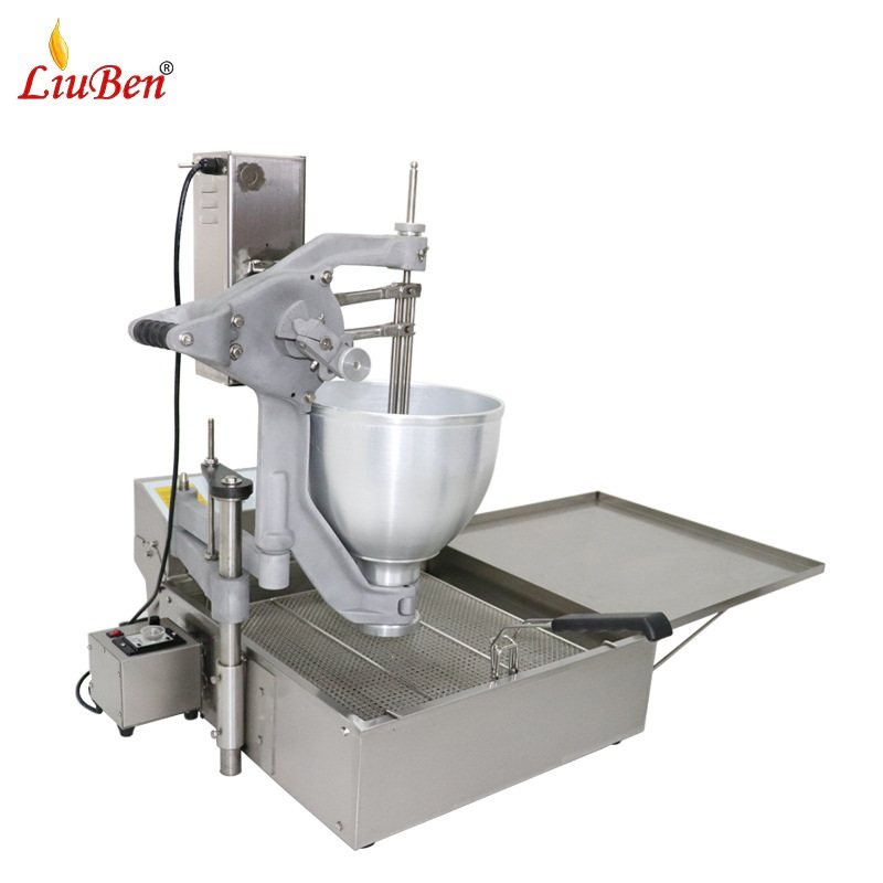 商用台式多花形手摇甜甜圈机 不锈钢智能电动波提油炸机 工厂