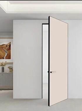 Home decoration project aluminum wooden door invisible door