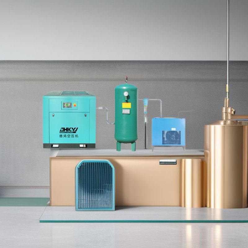 惠州德鸿小型螺杆空压机7.5Kw整套10kg储气罐干燥机配套 现货直销,机械设备,压缩机,淘宝优惠券,粉丝福利购,淘宝优惠卷