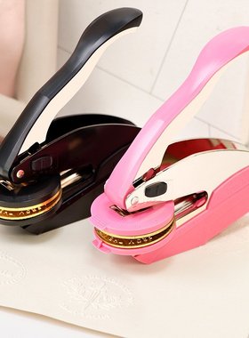 TRODAT卓达牌手钳钢印压花机logo定刻凹凸印章纹包印章压刻便携式