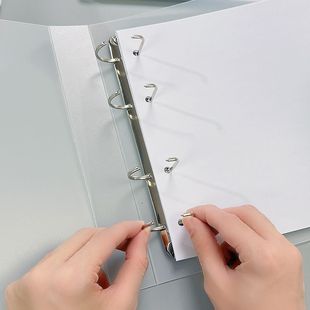 a4横版活页夹打孔文件夹4办公资料文件夹档案收纳PP现货孔透明