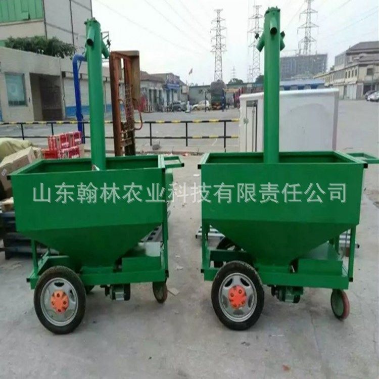 厂家供应全自动行走上料车 养鸡用电瓶上料车 笼养设备电动喂料机