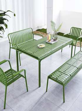 跨境铝合金桌椅多巴胺风格户外庭院花园酒店别墅阳台室外椅子