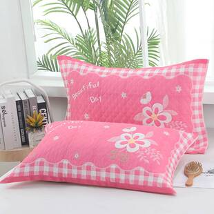 新品 新款纱布棉枕巾棉质成人学生情侣家用柔软舒适四季大枕巾厂