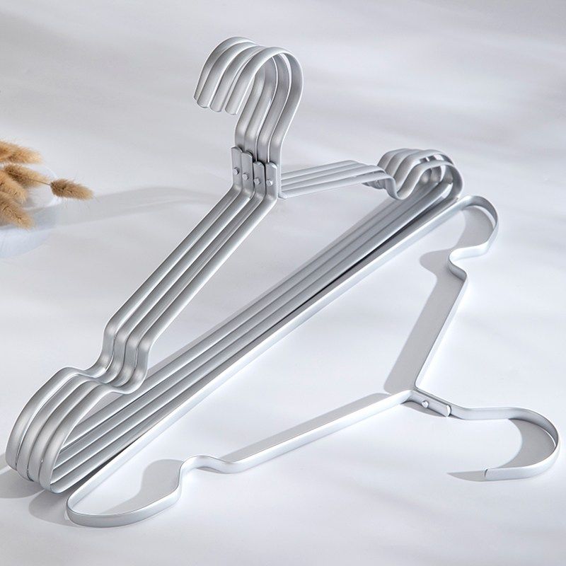 太空铝衣架家用卧室衣柜挂衣架防滑无痕铝合金实心晾衣撑凉衣架子,收纳整理,金属衣架,淘宝优惠券,粉丝福利购,淘宝优惠卷