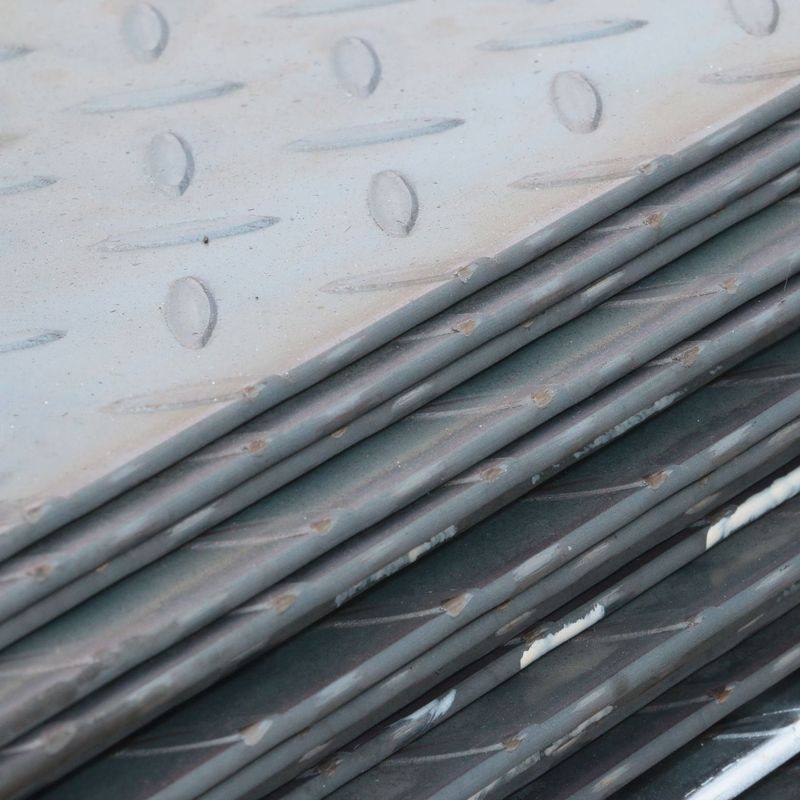 济宁防滑花纹板 Q235B花纹 机械制造踏板 可切割零售 制造样品