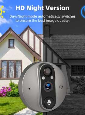 tuya智能猫眼门铃家用远程监控带猫眼门铃屏可视高清电子抓拍自动