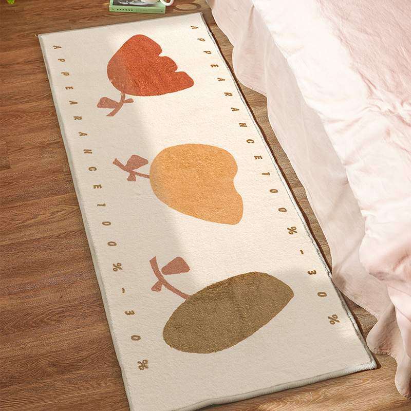 日式简约床边毯长条客厅家用奶油地毯隔风仿羊绒凉毯触感,居家布艺,床边毯,淘宝优惠券,粉丝福利购,淘宝优惠卷