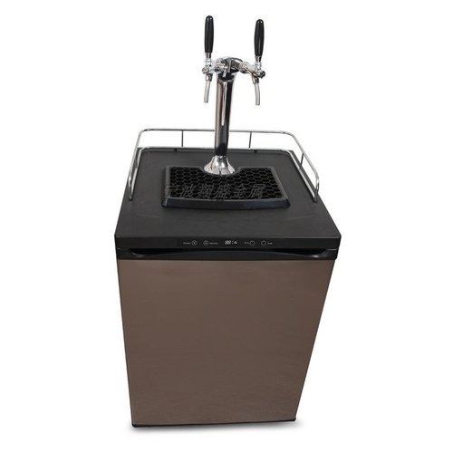 商用双头精酿啤酒机扎啤售酒机制冷机生啤机kegerator 带温度调节