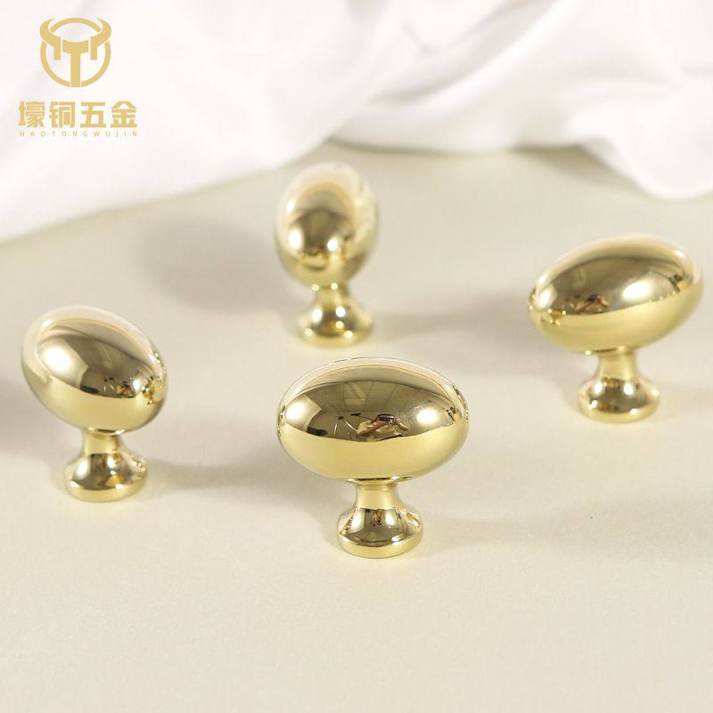 鸽子蛋拉手椭圆奶油风银色黄铜单孔把手家具柜门衣柜抽屉金属,住宅家具,拉手,淘宝优惠券,粉丝福利购,淘宝优惠卷