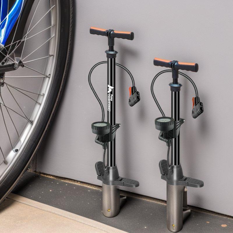 打气筒现货汽车电动车迷你高压打气筒气多功能嘴便携式打气筒