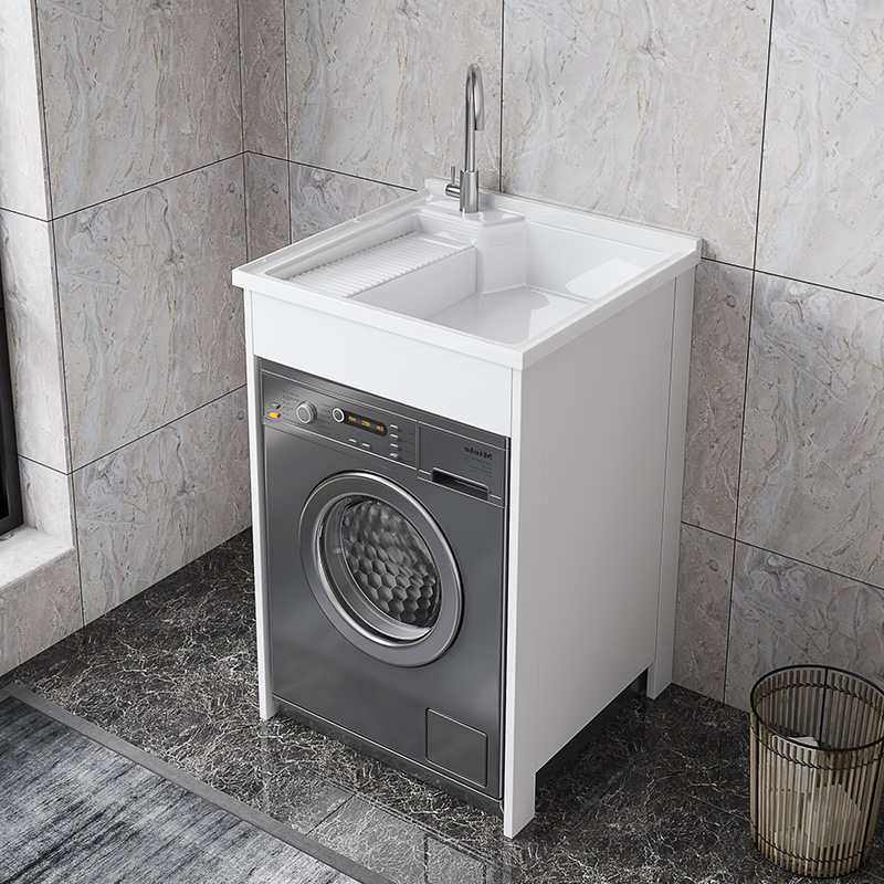 洗衣机一体柜阳台伴侣卫生间洗手洗漱台面台盆带洗衣槽搓板台上盆,家装主材,洗衣机柜,淘宝优惠券,粉丝福利购,淘宝优惠卷