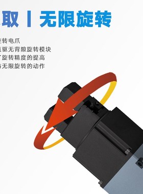 RGD系列零旋转背隙 直驱式 无限旋转电动夹爪 电子半导体专用