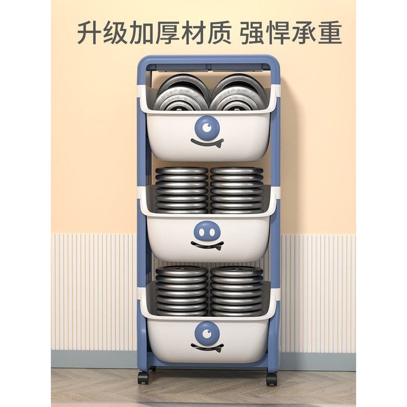儿童玩具收纳架家用卧室小推车物多层零食置物架整理储架架头庆