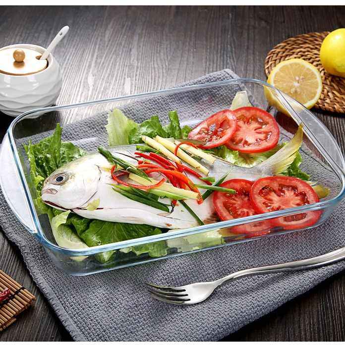 耐热玻璃鱼盘烤盘烤箱微波炉糕模具蒸饭披萨马蹄焗专用盘烤面包盘