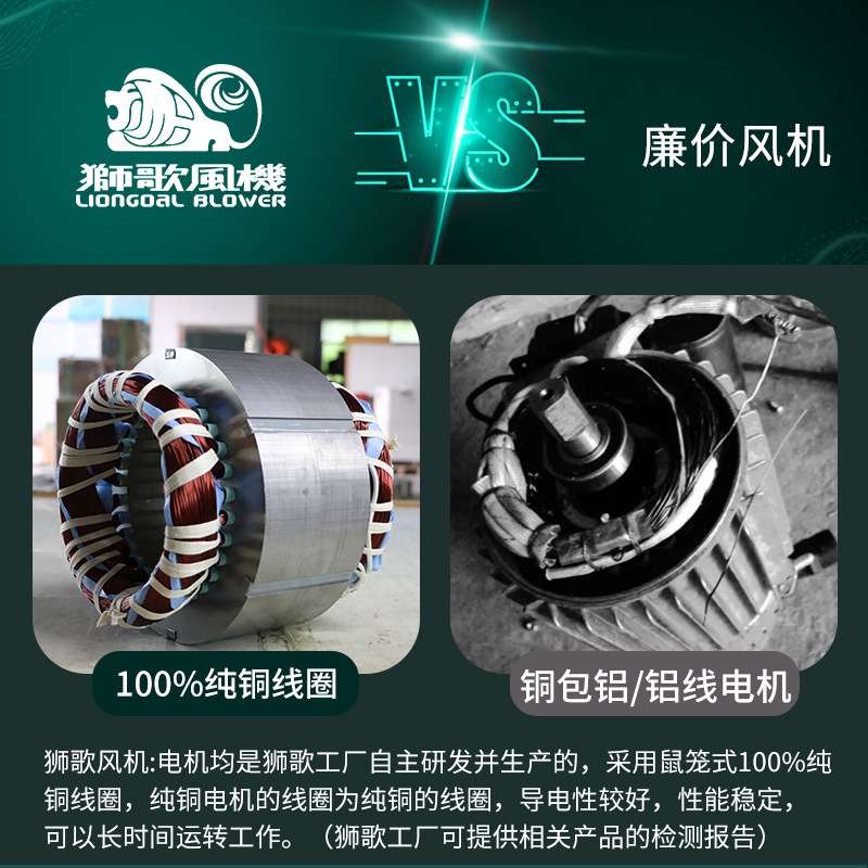 狮歌2LG820高压鼓风机旋涡风机污水处理工业大功率大风量增氧气泵