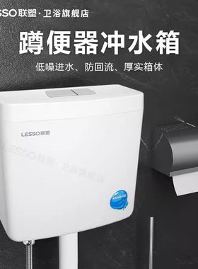 联塑冲水箱家用厕所卫生间水箱马桶冲水器便挂蹲坑冲EP02102墙壁
