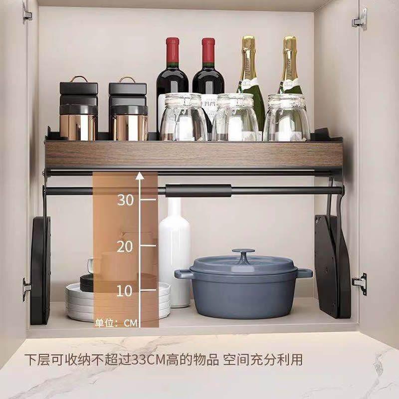 酷太吊柜双层钛灰色胡桃木壁柜新中式下拉式双液压升降机拉篮,住宅家具,吊柜/壁柜,淘宝优惠券,粉丝福利购,淘宝优惠卷