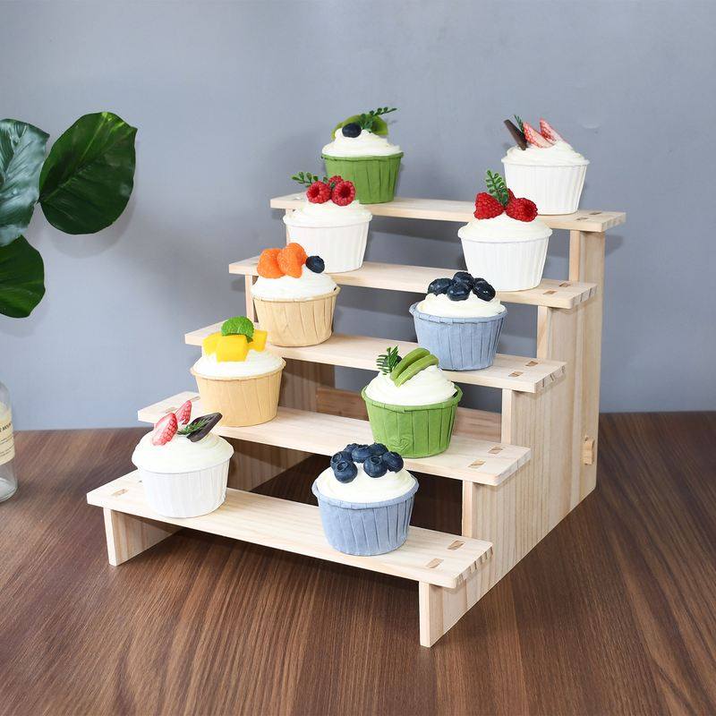 新品 实木阶梯展示架甜品陈列道具娃娃二元次立牌汽车模型多肉展,商业/办公家具,桌面展架/摆台展架,淘宝优惠券,粉丝福利购,淘宝优惠卷