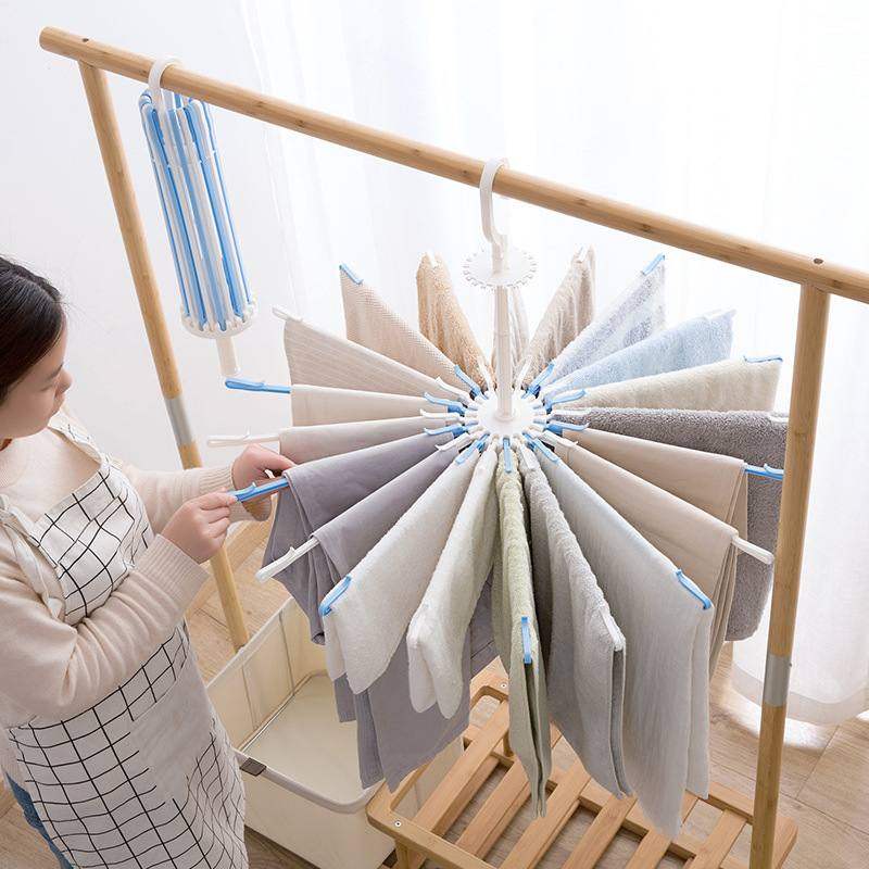 20夹旋转防风毛巾架儿童多衣架婴儿架尿布晾衣架塑料夹晾晒可折叠,收纳整理,多夹子晾衣架,淘宝优惠券,粉丝福利购,淘宝优惠卷