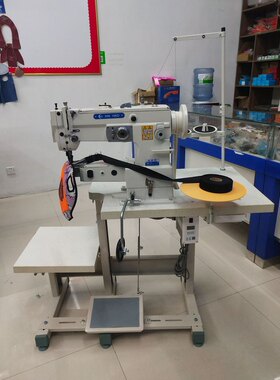 小嘴人字包边高车 曲折缝同步人字车 厚料大梭高车鞋口包边缝纫机