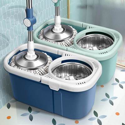 免手洗旋转拖把家用神器驱动净单一拖双拖地桶加厚拖布墩布甩干