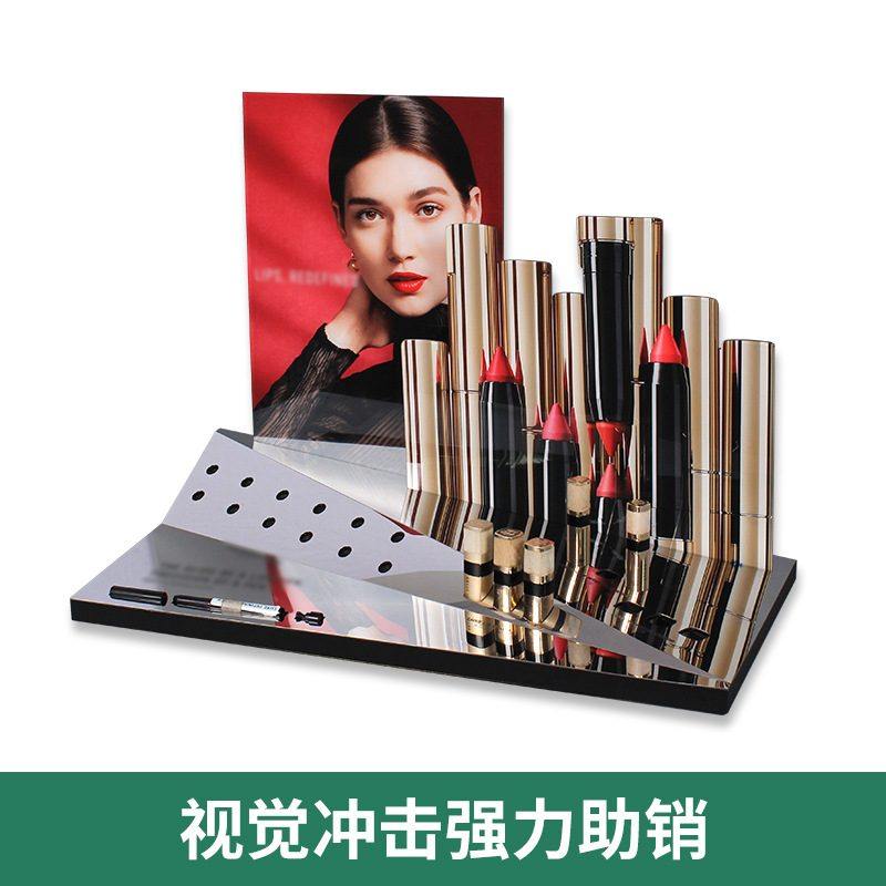口红展示架化妆品店彩妆展示陈列架唇膏唇釉一体收纳架亚克力展架