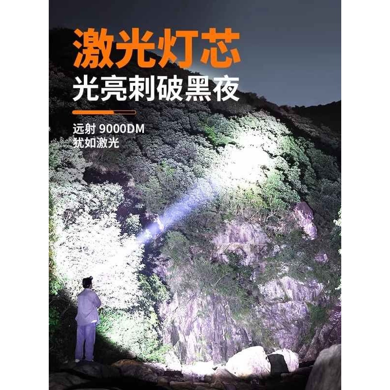 小野人头灯强光充电超亮超长续航100小时户外夜钓鱼专用感应矿灯