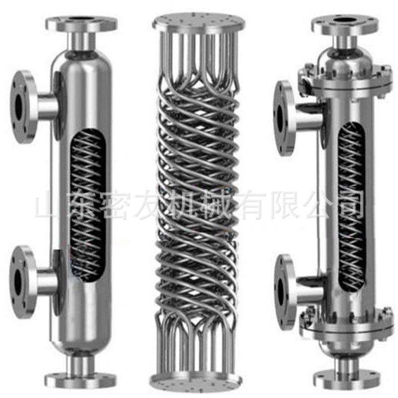江苏盐城蒸汽供暖热交换器小区酒店地暖换热器螺旋缠绕式换热器