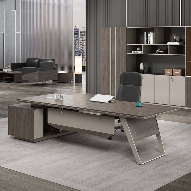 老板桌办公桌简约现代轻奢大班台办公主管桌时尚经理办公室家具