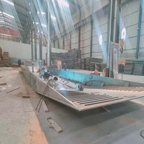 建筑工地洗车槽免基础船式移动池钢制成品自动槽批发移动式清洗机