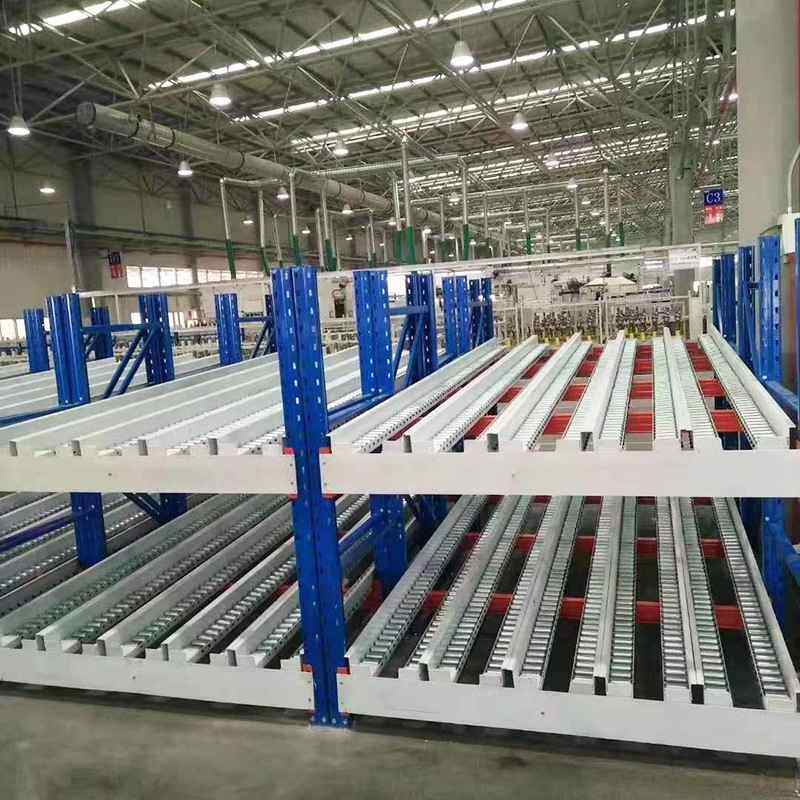 青岛流利式仓储仓库货架横梁式滚轮流利条多层钢架,商业/办公家具,流利货架,淘宝优惠券,粉丝福利购,淘宝优惠卷