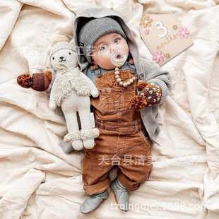 木制婴儿门牌里程碑宝宝周岁出生印刷标志工艺品双面纪念品派对