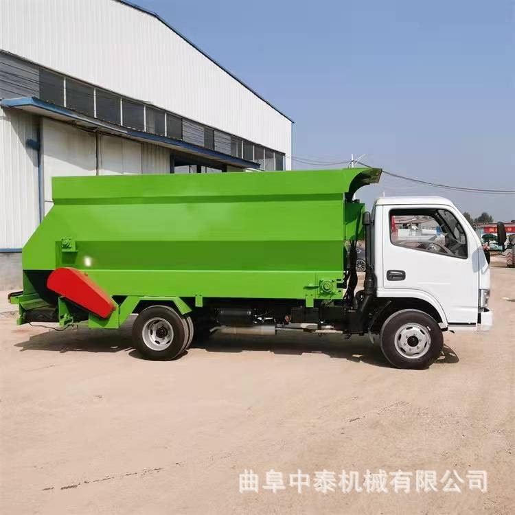 牛羊场全自动喂料车 三轮大容量电动撒料车 养殖场饲草料槽投喂车