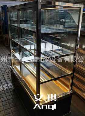 落地式直角黑色多层架食品保温陈列加热展示柜烧饼葡挞暖酥柜