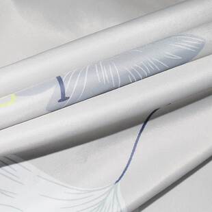 厂家直供加厚防水不透挂钩酒店浴帘帘款浴送加厚银杏叶浴室帘子