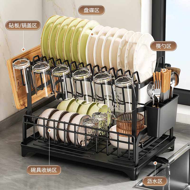 跨境爆款自卸水收纳家用置物架水槽架台面厨房碗碟窗台筷新款沥水,厨房/烹饪用具,水槽置物架,淘宝优惠券,粉丝福利购,淘宝优惠卷
